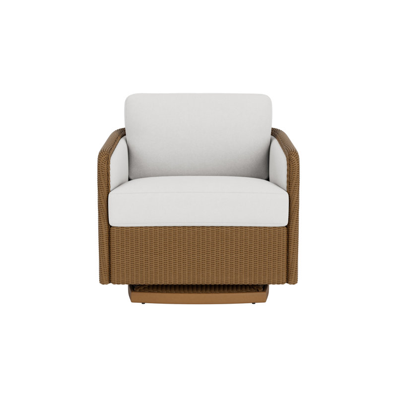Visions Outdoor Swivel Lounge Chair, Cottage Pepper, Denim Blue
