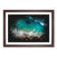 Beach In Honolulu Hawaii Paint Splash - Framed Print-56890961-56890962