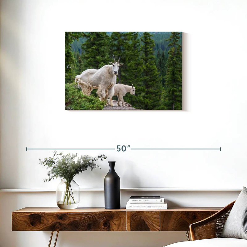 Cliff Mountain Goats, 20" H x 30" W