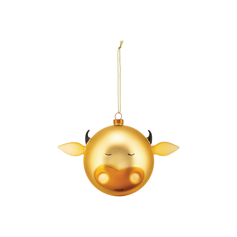 Bue 4.7'' Handmade Glass Animals Ball Ornament