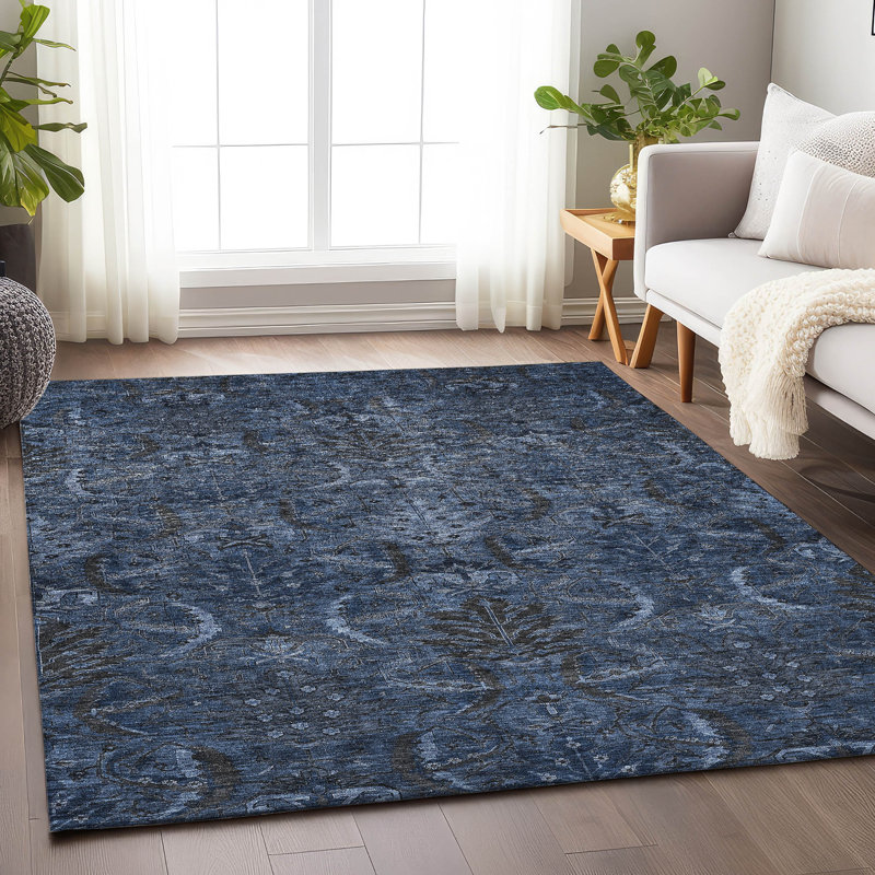 Tapis intérieur / extérieur bleu Rustica , 2 pi 6 po x 3 pi 10 po