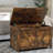 Rustic Brown Entryway Storage Bench with Spacious Interior and U-Shaped Pull, Versatile Toy Box Organizer and Seating Solution for Multiple Rooms, Easy Assembly and Durable Construction-970941854-970128706