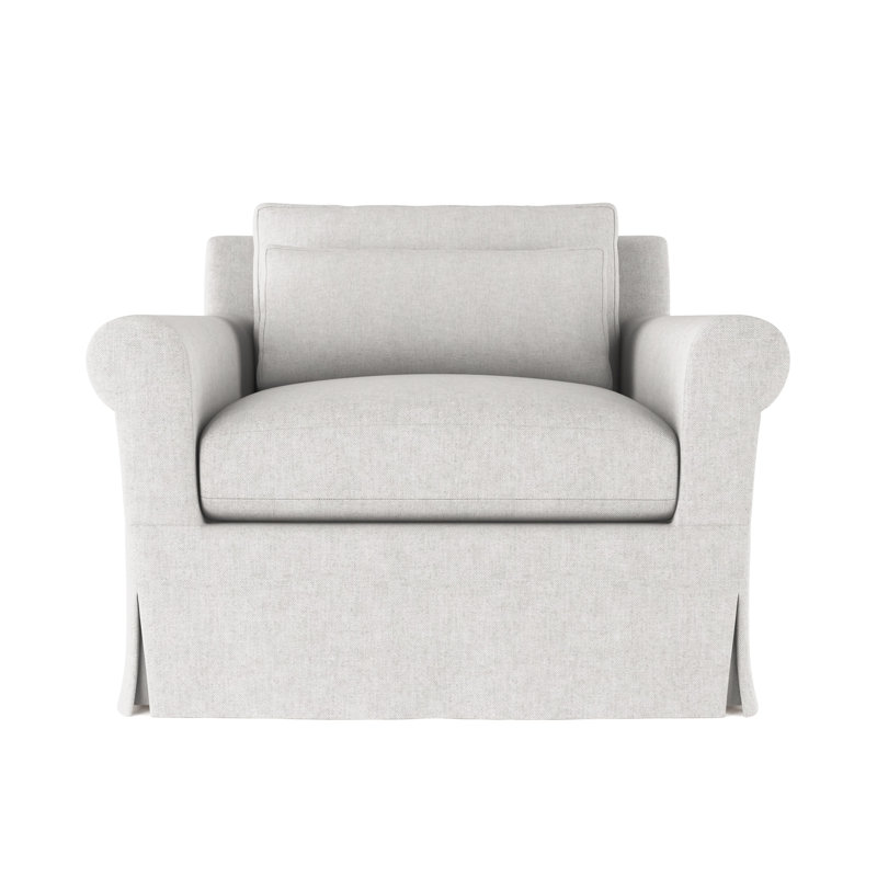 Transitional Chair, 34" H x 40" W x 42" D, Plush Velvet Silver Streak, Dark Brown