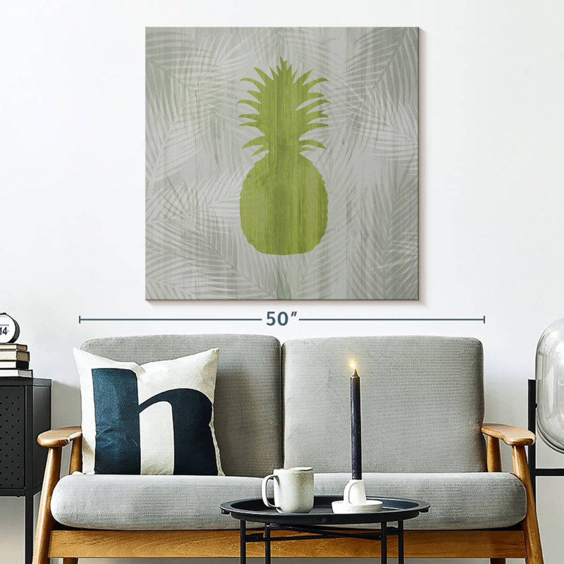 Yarlin Green Pineapple, 33" H x 33" W