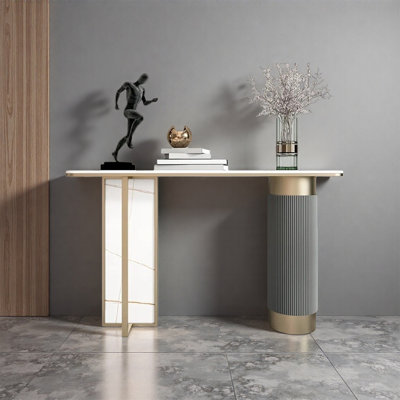 Console de luxe en pierre frittée