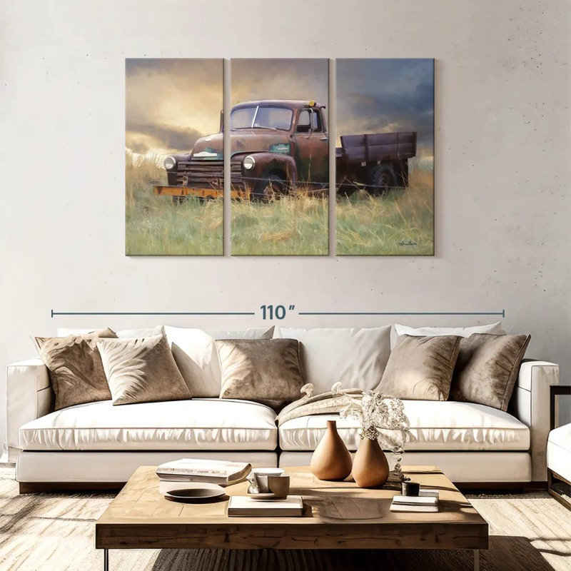 Mehar Rusty Chevy, 48" H x 74" W