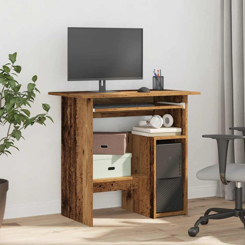 Desk Engineered Wood, Old Wood, Computer Desk