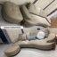 Causeuse-coussin standard en cuir véritable kaki