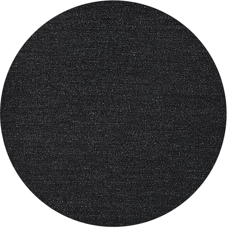 Tapis oriental noir, Rond 8 pi