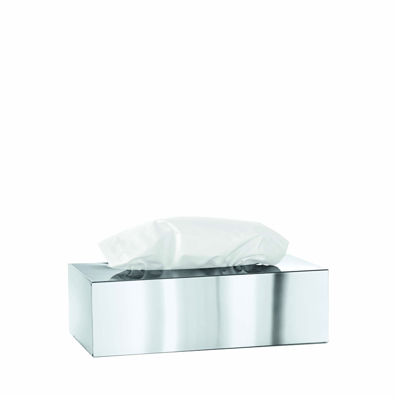 NEXIO Tissue Box Cover, Polished Stainless Steel