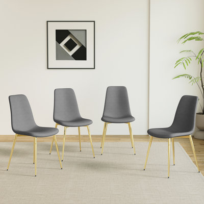 19.3''H Velvet Upholstered Side Chair