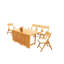 Surfliner Outdoor Teak Dining Set-1841592085