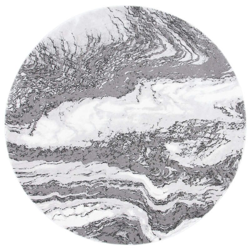 Manfred Performance Abstract Rug, Round 6'7"