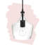 Luminaire suspendu en verre transparent 1 lumière pour îlot de cuisine-165849860