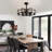 Cantin 24.8" Classic Black Caged Farmhouse Ceiling Fan With Light Kit and Remote Control-535535151