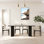 Rectangular modern table and chair