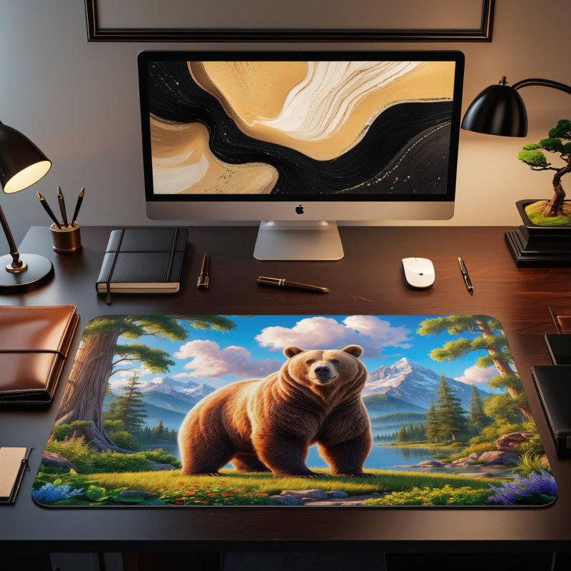 Polyester Desk Pad, 14.4x12.1