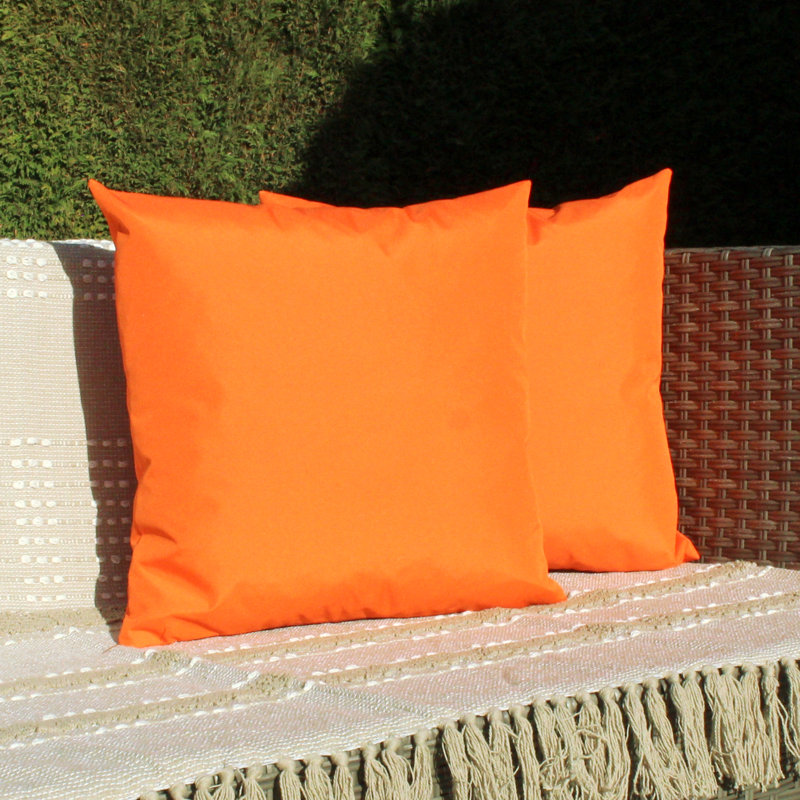 Indoor / Outdoor Square Cushion, Orange