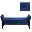 Banc de rangement rembourré en velours avec accoudoirs Modern Modern-931059311