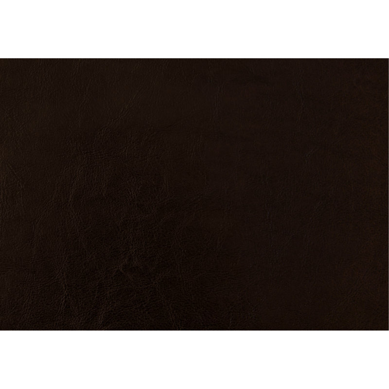 Lit simple rembourré en cuir brun de style sophistiqué pour chambre à coucher
