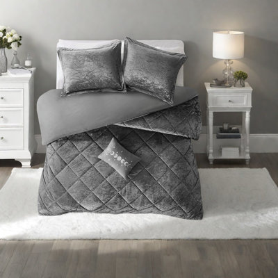 Ensembles de literie en velours luxueux, matériau en polyester, style moderne pour le confort de la maison
