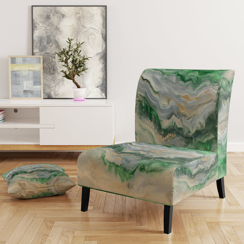 Fauteuil de chambre Coast, Velours doré