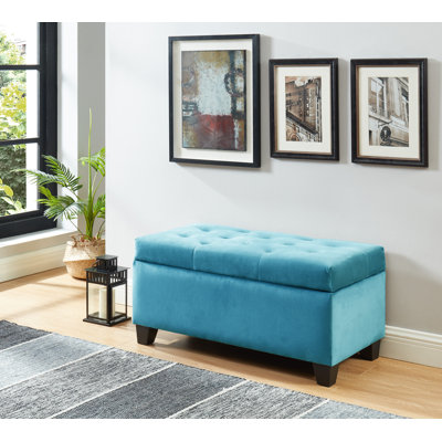 Carmelita Velvet Ottoman