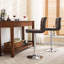 Tabouret de bar pivotant réglable en similicuir, ensemble de 2-384451500