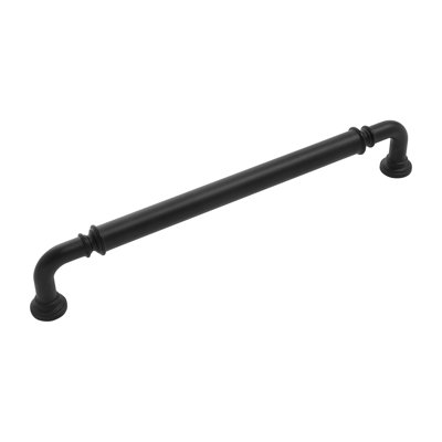 Berkshire Collection Appliance Pull - 12" Center to Center Cabinet Pull Matte Black - Farmhouse Hardware for Drawers & Cabinets