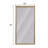Full-Body Floor Mirror With Artificial Wood Frame, Elegant Design And Durability
