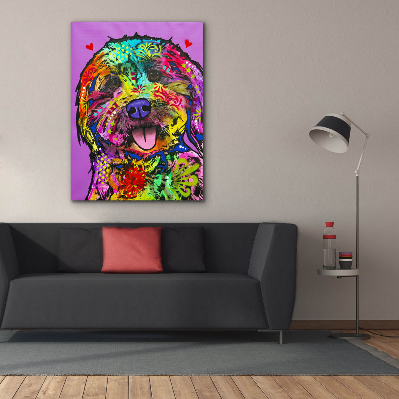 'Static' by Dean Russo Canvas Wall Art, 54" H x 40" W x 1.5" D