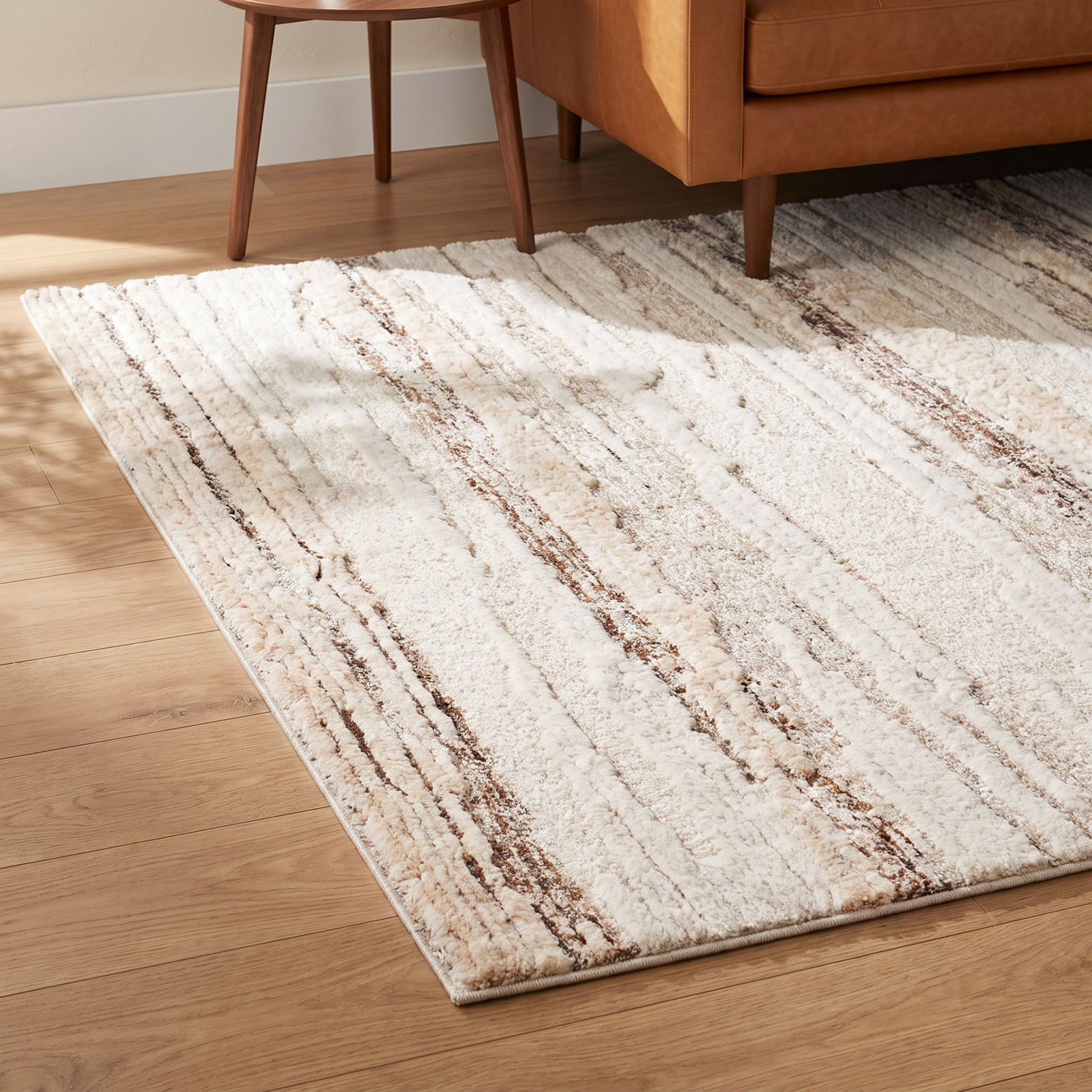 Kaci Hand-Knotted Abstract Rug, Rectangle 8' x 10'