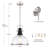 12" 1-Light Dimmable Pendant Light-1200041456