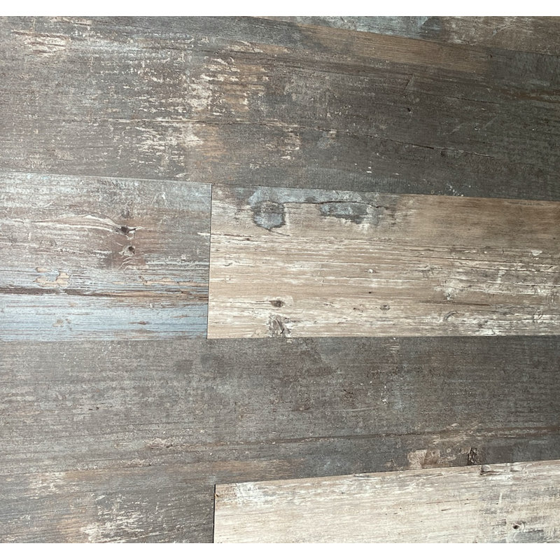 Colors Glue Down Floor and Wall DIY Multi-Tonal Style 6" x 36" x 2mm Luxury Vinyl Plank, Rumba