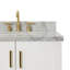 Ensemble de meuble-lavabo simple en bois massif 43 po Freitas blanc avec plateau en marbre de Carrare 1,5 po-718851061-718851067-685202057