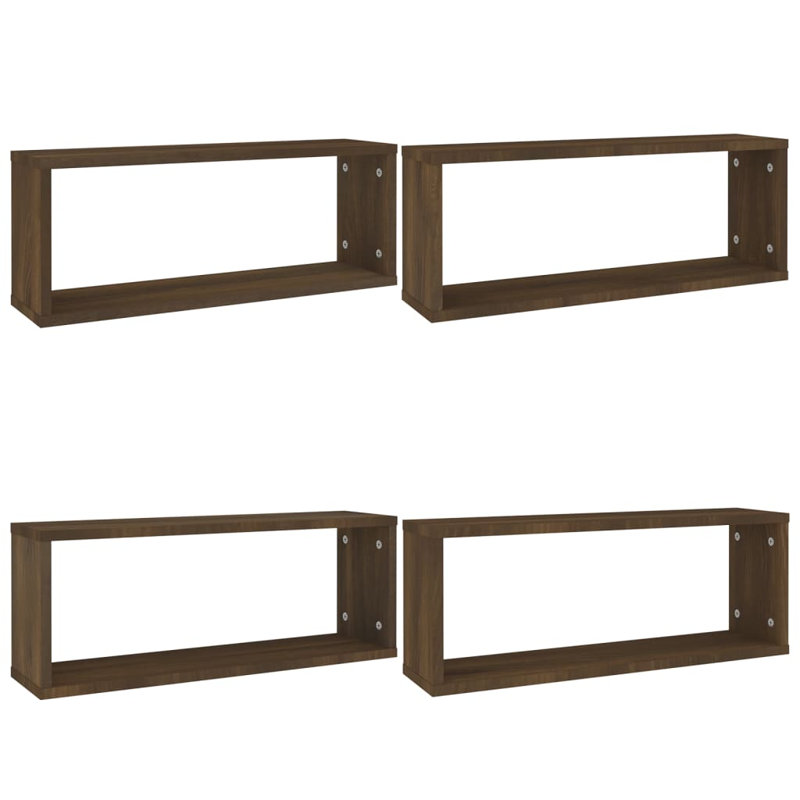 Rubino 4 Piece Accent Shelf, 60 x 15 x 23 cm, Grey Sonoma