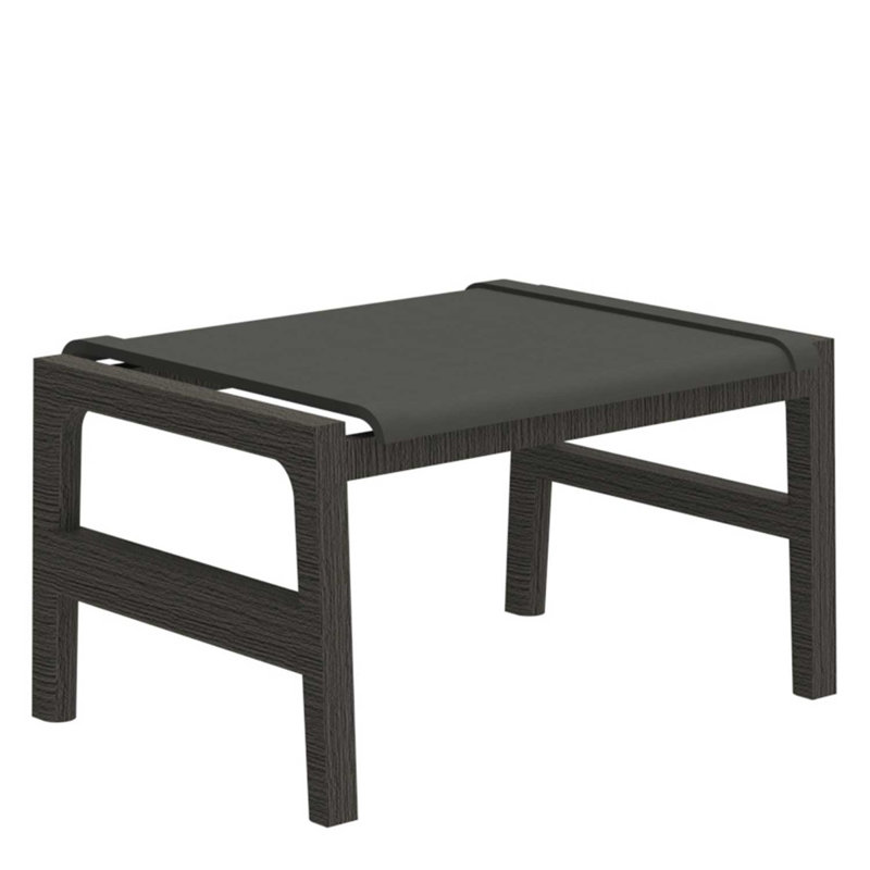 Seashore N-Dura Ottoman, Black, Black