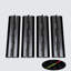 4x Black Acrylic Piano Hinges 300 mm, Self-Adhesive, No Glue Required