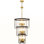 Lustre gradué à 12 lumières à niveaux