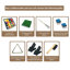 Tables de billard rectangulaires 75,98 "en polyester et bois manufacturé 75,98"-117279356-117279359