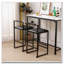 Tabouret de bar rembourré en similicuir avec pieds