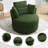 Niama Upholstered Swivel Lounge Armchair With Pillows-1154833261
