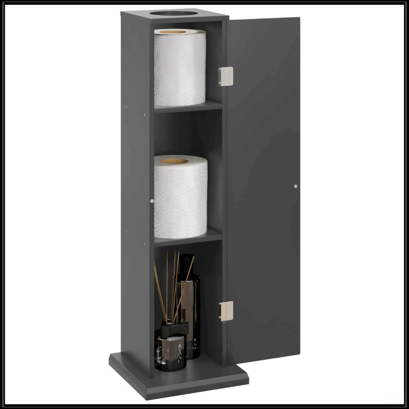 Armoire à papier hygiénique, Noir