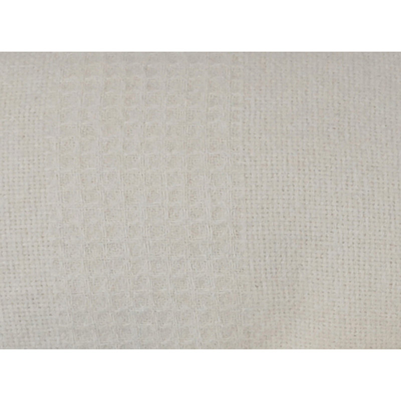 Couverture de qualité supérieure 80% alpaga et 20% laine d'agneau, entièrement naturelle, Crème, crème, Lit simple