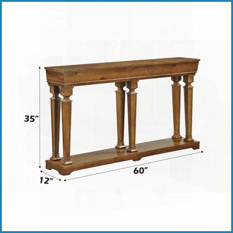 Table basse rectangulaire à finition chêne pour salon - Design polyvalent avec tablette pratique pour la décoration Rangement