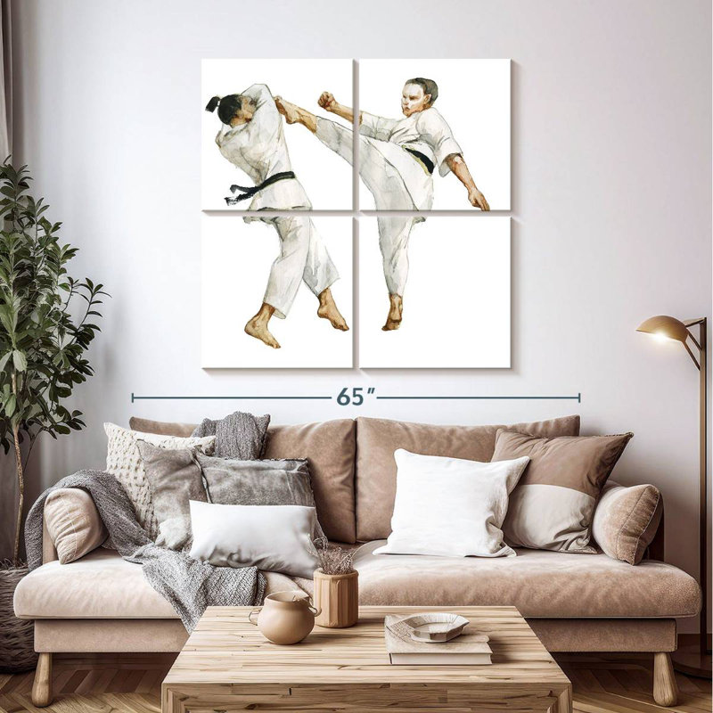 Karate, 45" H x 45" W