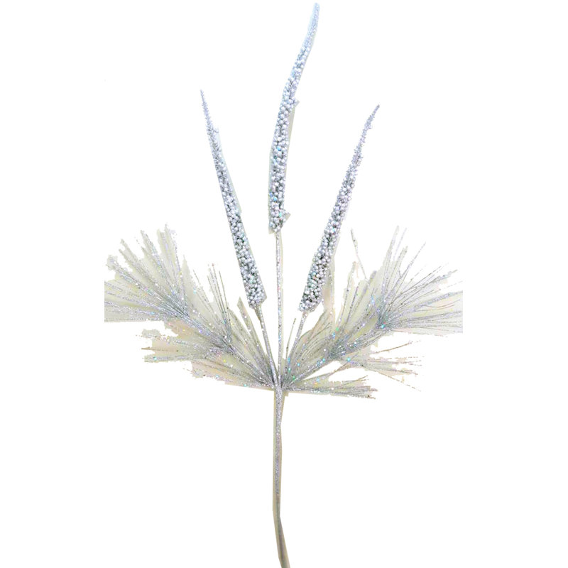Tige de paillettes baies, Argent