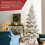 Sapin de Noël mince givré pré-éclairé-1861404138