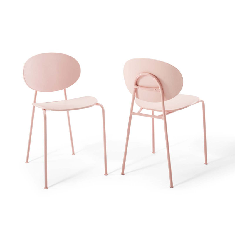 Palette Dining Side Chair by Modway, Pink