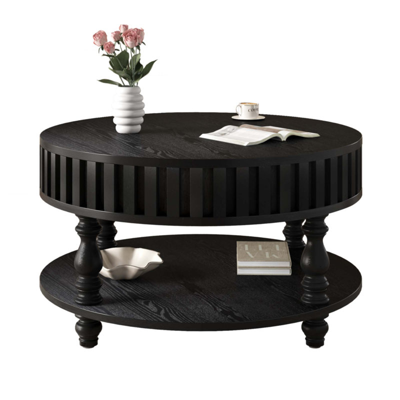 Table basse Farmhouse, Noir